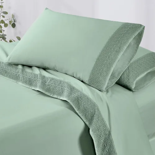 Vista 2 de Modern Threads - Juego de sábanas con bolsillos profundos, sin arrugas, transpirables, ropa de cama de lujo para hoteles