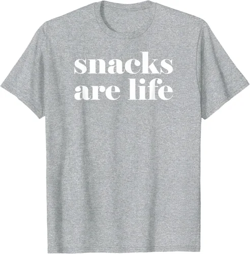Vista 33 de Snacks Are Life - Camiseta divertida para amantes de los aperitivos, Negro