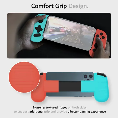Vista 5 de TUDIA Funda rígida a presión compatible con Backbone One Gaming Controller, resistente protección antiarañazos y agarre adicional solo funda