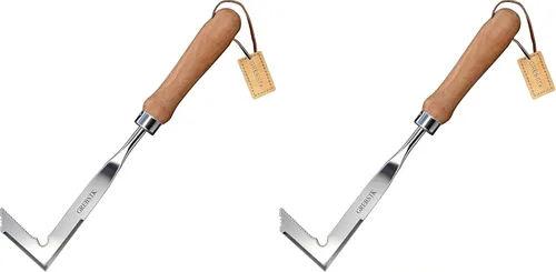 Vista 13 de GREBSTK - Herramienta ligera y afilada de acero inoxidable Razor-Sharp Rust-Resistant L-Shaped Blade, Comfortable Non-Slip Handle, for Patio