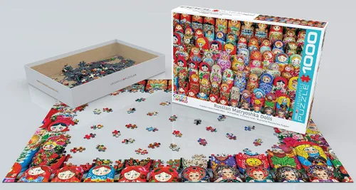 Vista 3 de EuroGraphics 5420 Russian Matryoshka Dolls Puzzle (1000 piezas)