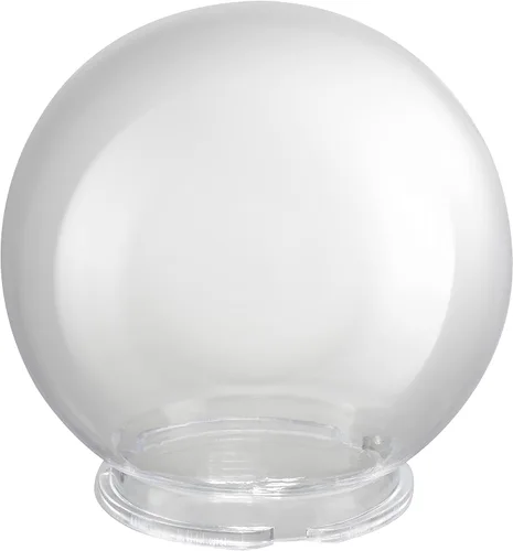 Vista 10 de Aspen Creative 28001-60-41, Globo de lámpara de poste de 6" de acrílico transparente de repuesto con cuello de 3-3/4