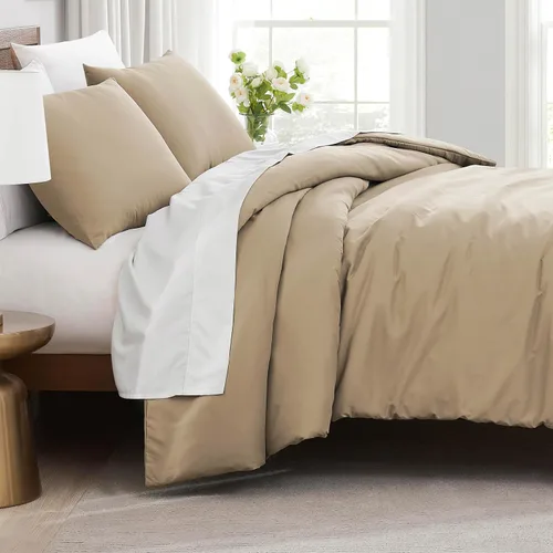 Vista 37 de Southshore Fine Living, Inc. Juego de funda de edredón tamaño extra grande individual/XL, ropa de cama de microfibra cepillada premium de fácil