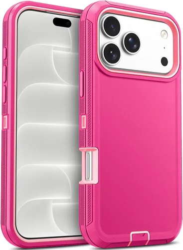 Vista 57 de Jelanry Funda para iPhone 15 5G de alta resistencia, protección resistente Negro