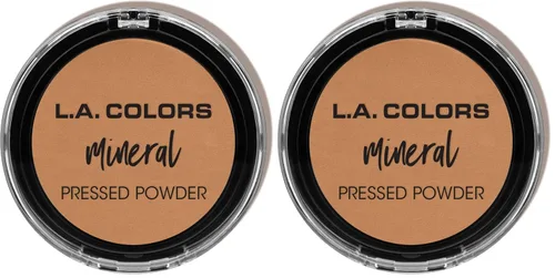 Vista 8 de L.A. COLORS Polvo Mineral Prensado, Tono Clásico CMP377 Tan clásiico
