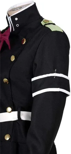 Vista 7 de Disfraz de Serafín del fin para mujer, uniforme militar Shinoa hiiragi