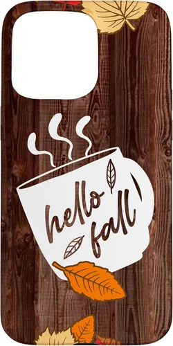 Vista 31 de Hello Fall Mug Maple Leaves Autumn Season Thanksgiving Gift Case for iPhone 17