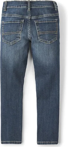 Vista 3 de The Children's Place Pantalones de mezclilla ajustados elásticos básicos para niño