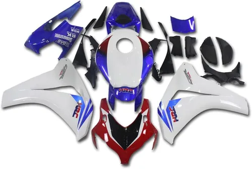 Vista 46 de US STOCK - Carenado blanco rojo naranja apto para Honda 2008-2011 CBR1000RR 006 Blanco Rojo Naranja