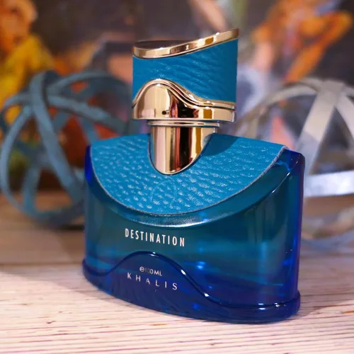 Vista 2 de Destination Me Eau de Parfum 3.4 oz – Colonia Aquatic Woody para hombre con cáscara de pomelo notas de mar Ambergris Woods y pachulí amado por su