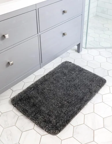 Vista 12 de Unique Loom Bano Luxe Bath Mat Collection - Alfombra de lujo (1 pies 8 pulgadas x 2 pies 7 pulgadas, rectangular, algodón rosa azúcar)
