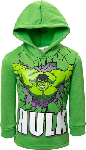 Vista 3 de Marvel Avengers Capitán América Black Panther Hulk - Conjunto de sudadera con capucha y pantalones para niños grandes