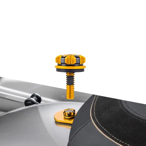 Vista 10 de Advanblack Axion - Kit de pernos de asiento moleteados mecanizados CNC Billet 6061 de aluminio para perno de asiento, cubierta de perilla de montaje