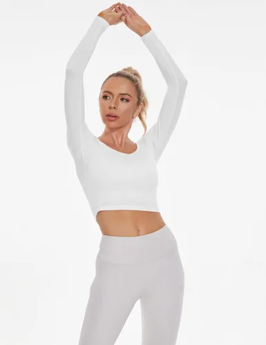 Vista 5 de Camisas básicas de manga larga para mujer, estilo casual, ajustadas, para salir, moda de otoño para mujer