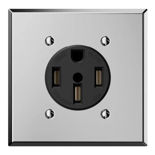Vista 12 de ELEGRP Toma de corriente de secadora de 30 amperios 125/250 V, toma de corriente de montaje empotrado, NEMA 14-30R, receptáculo de secadora de hoja
