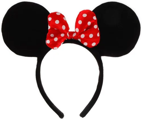 Vista 3 de Disney Minnie Ears - Diadema para disfraz de lunares rojos y blancos