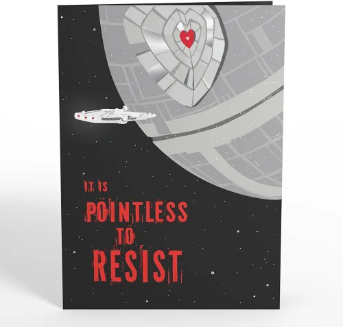 Vista 4 de Lovepop Love Star Wars™ Darth Vader™ - Tarjeta emergente para ella y él - Tarjetas de felicitación 3D para niños, niñas, hombres, mujeres - Be Mine