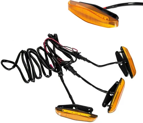 Vista 3 de 3 luces LED ámbar de lente ámbar compatibles con parrilla 4Runner TRD Pro 2014-2019 SR5 TRD todoterreno Limited TRO Pro
