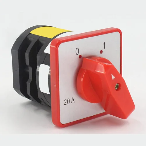 Vista 3 de Interruptor selector de cambio universal, interruptor de transferencia de energía, 2 posiciones 8 terminales, HZ5D-20/4 L03 380V 20A Motor