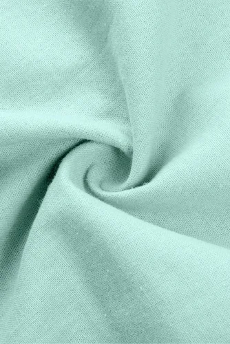 Vista 7 de JMIERR - Camisa de vestir informal de manga corta con botones y rayas para hombre, camisa de algodón