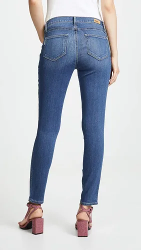 Vista 3 de PAIGE Jeans de maternidad Verdugo de tiro medio ultra ajustados para mujer