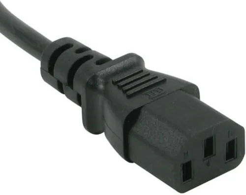 Vista 106 de Cable de alimentación C2G, cable de extensión corto, cable de extensión de alimentación, cable de alimentación de bloqueo, 10A, 250V, negro, 1 pie