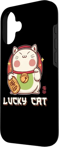 Vista 2 de Funda para iPhone 16 Maneki Neko Waving Cat Lucky Feline Lucky Kawaii Anime
