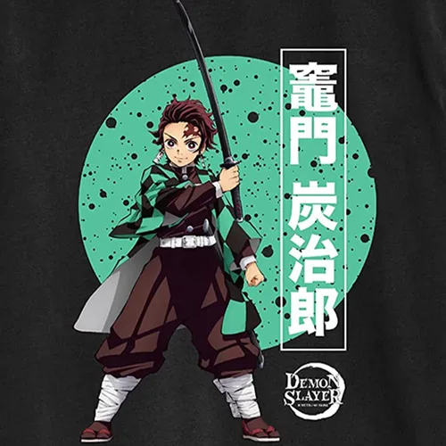 Vista 2 de Demon Slayer Camiseta de anime para hombre Kimetsu No Yaiba - Camiseta Tanjiro Kamado