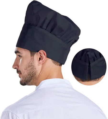 Vista 5 de Nanxson Unisex Chef Hat Mens Women Adjustable Elastic Cooking Baker Caps Chef Cap workhat CF9015