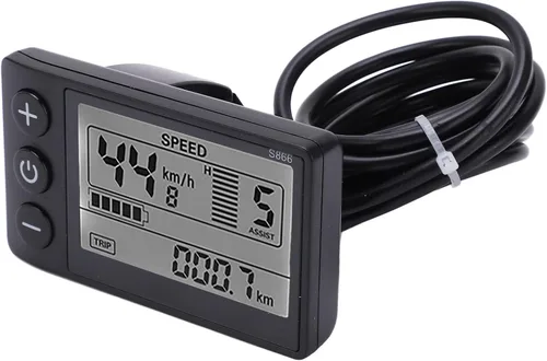 Vista 9 de Goshyda S866 - Computadora para bicicleta, medidor LCD con pantalla eléctrica, panel de control de scooter eléctrico de 24 V, 36 V, 48 V