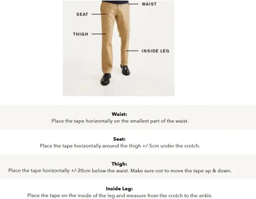 Vista 4 de Dockers Pantalones caqui cómodos de ajuste relajado para hombre