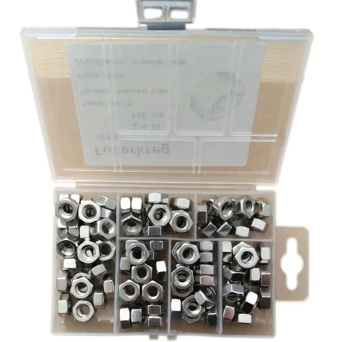 Vista 6 de Fullerkreg Tuerca hexagonal inoxidable de 1/4"-20, acero inoxidable 304, acabado brillante, (100 piezas)