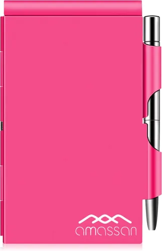 Vista 8 de Cuaderno pequeño de metal, mini bloc de notas, bloc de notas de bolsillo pequeño, estuche de aluminio con mini bolígrafo de metal y hojas de 60
