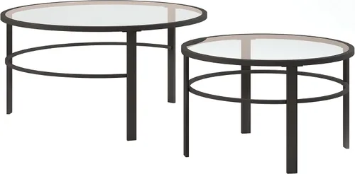 Vista 8 de Henn&Hart Mesa de centro moderna de 36", color negro