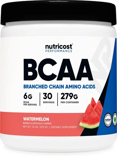 Vista 21 de Polvo Nutricost BCAA (Uva, 120 porciones) - Sin gluten, sin OMG, vegetariano, proporción óptima 2:1:1 Sin gluten, vegetariano