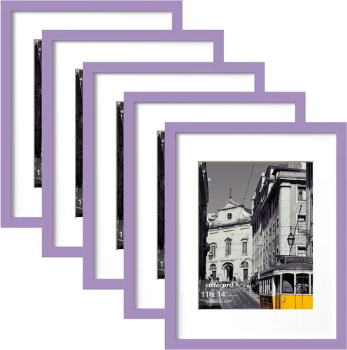 Vista 56 de eletecpro Juego de 5 marcos de fotos de 8 x 10 pulgadas, collage de fotos, decoración de pared, fotos de 5 x 7 con paspartú o de 8 x 10 pulgadas sin