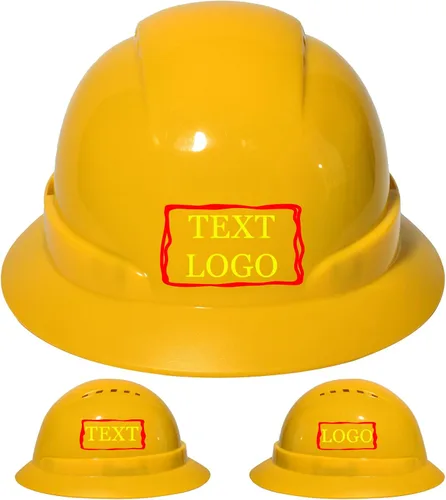 Vista 29 de Casco de seguridad personalizado para construcción Casco de trabajo de seguridad con suspensión de trinquete ajustable de ala completa con carcasa