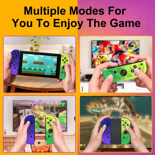 Vista 5 de Controller for Nintendo Switch, Replacement Wireless LR Controllers Support Dual VibrationWake-up