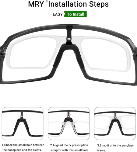 Vista 5 de Mryok Clip de prescripción con clip para gafas de sol Oakley Sutro OO9406 Sutro Lite OO9463