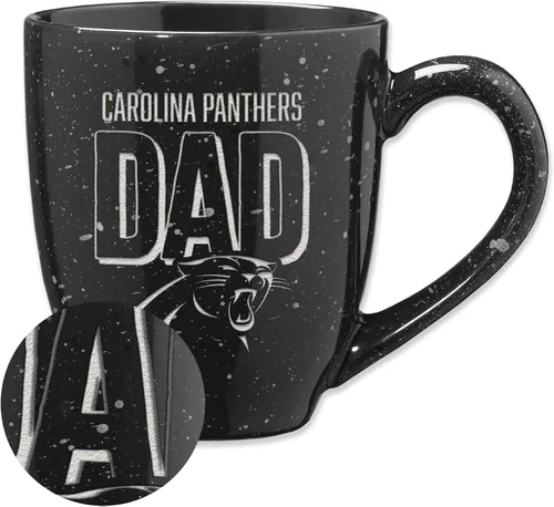 Vista 44 de Rico Industries NFL Football #1 Dad 16 oz Team Color Laser Engraved Ceramic Coffee Mug