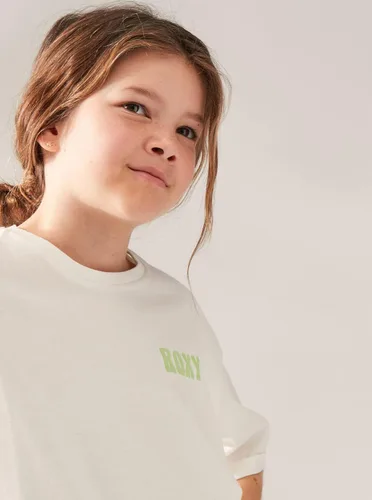 Vista 4 de Roxy Call You Mine Boxy Camiseta de gran tamaño para niña, Mapa
