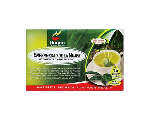 Vista 2 de Hanan Peruvian Secrets Enfermedad De La Mujer - Té de hierbas Mezcla 100% natural para el cuidado de la mujer 25 bolsas de té Ayuda