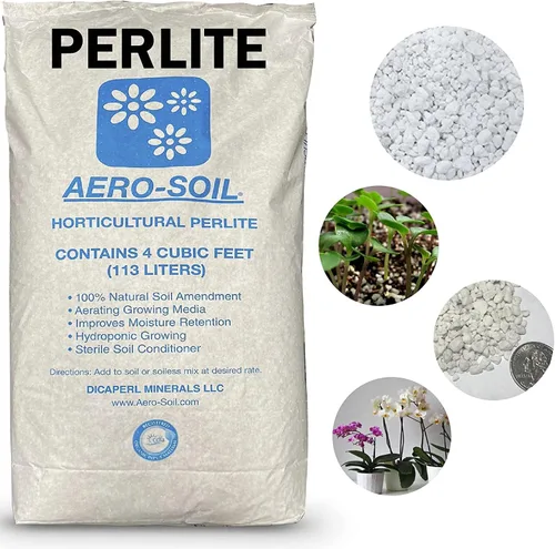 Vista 6 de AeroSoil Perlite Premium Horticultural Grade Soil Additive Drainage and Growth - Coarse 4 Cubic Foot 4CF