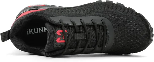 Vista 5 de ikunka Tenis para correr de sendero para mujer, transpirables, ligeros, para senderismo, a la moda
