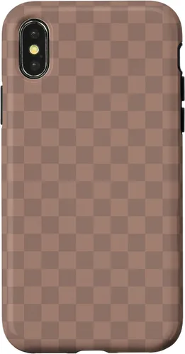Vista 5 de Chic Brown Checkered Checkerboard Pattern Trendy Case for iPhone 16