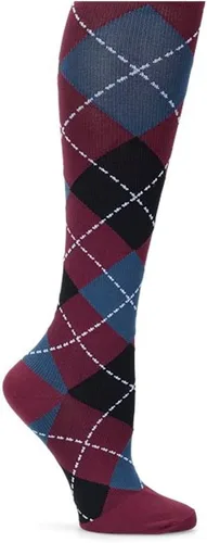 Vista 27 de Nurse Mates Calcetines de pantorrilla para mujer Compresión de 12-14 mmHg Soporte y comodidad superiores 1 par Tinte espacial Aqua Breeze
