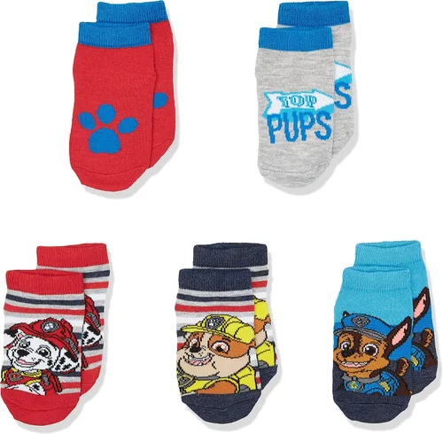 Vista 5 de Paw Patrol - Calcetines cortos para niños (5 unidades)
