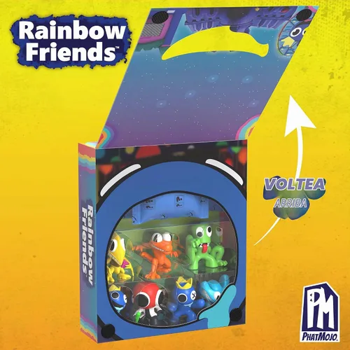 Vista 2 de Rainbow Friends - Set coleccionista de minifiguras de 10 unidades (10 figuras coleccionables, Serie 2)