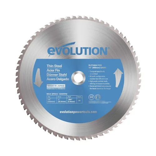Vista 8 de Evolution Power Tools 5-3/8BLADEST Hoja de sierra de corte de acero, 5-3/8 pulgadas x 30 dientes