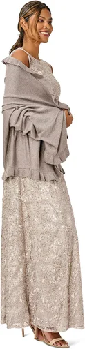 Vista 2 de Adrianna Papell Vestido de encaje de lentejuelas para mujer